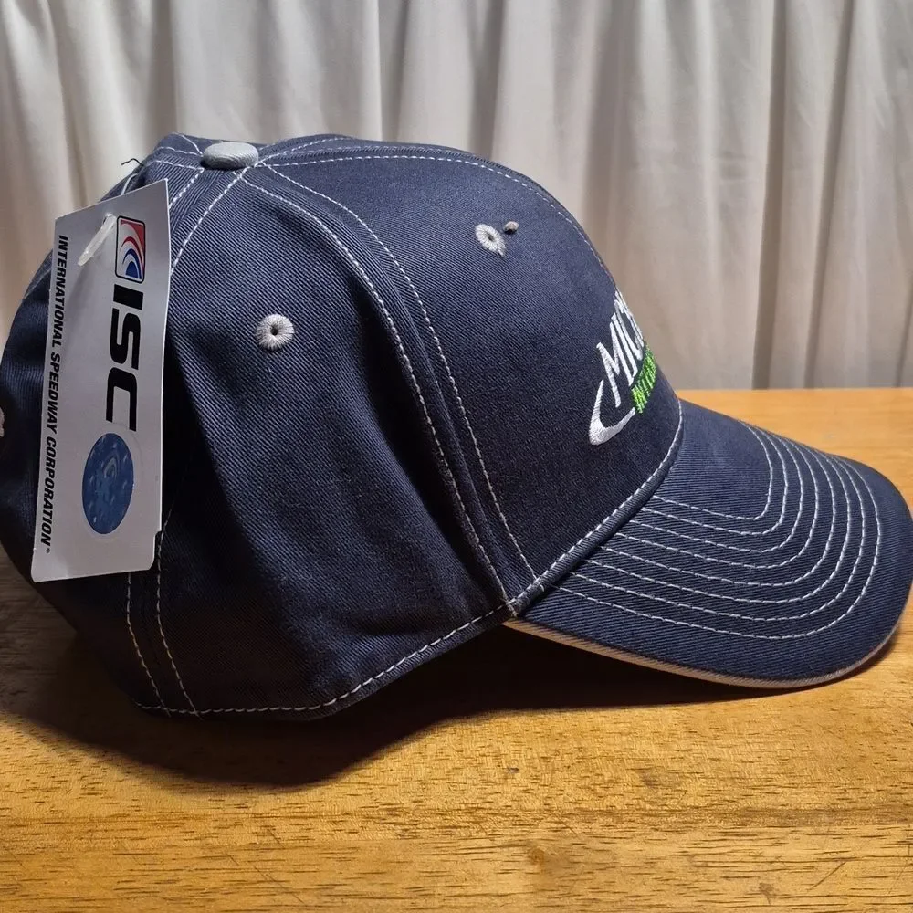Michigan International Speedway Blue Velcroback Hat - New